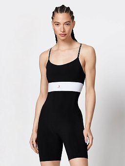 Reeva Blackout Jumpsuit - Black/White