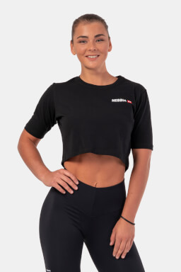 Minimalist Logo NEBBIA crop top