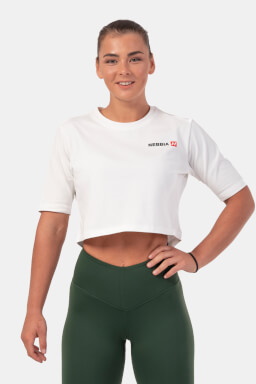 Minimalist Logo NEBBIA crop top