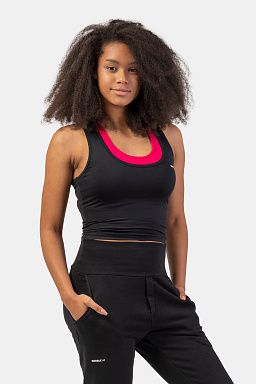 Sporty Slim-Fit Crop Tank Top